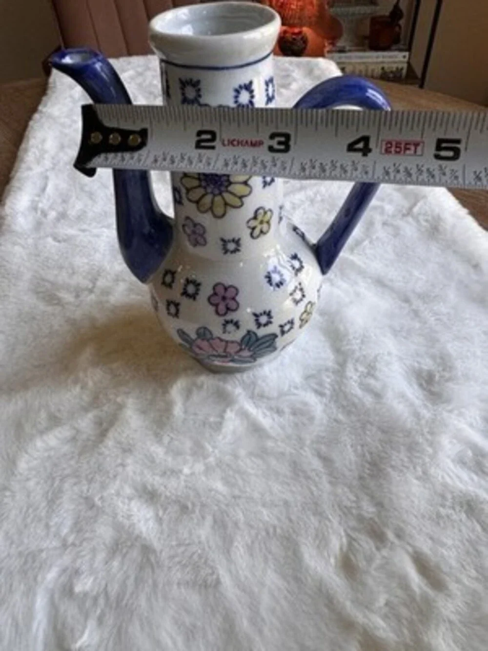Hand Painted Polish Style Pitcher Unbranded Decor Ceramic Cottage